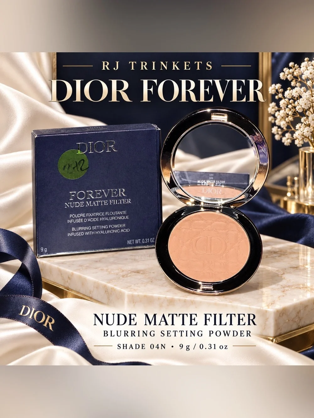 Dior Forever Nude Matte Filter Blurring Setting Powder — Shade 04N (Peachy Nude)